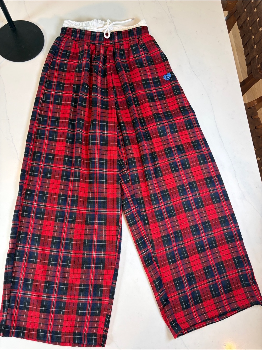 Aelfric Eden Red & Black Plaid Pajama Bottoms